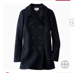 Uniqlo Ines de la Fressange navy blue peacoat